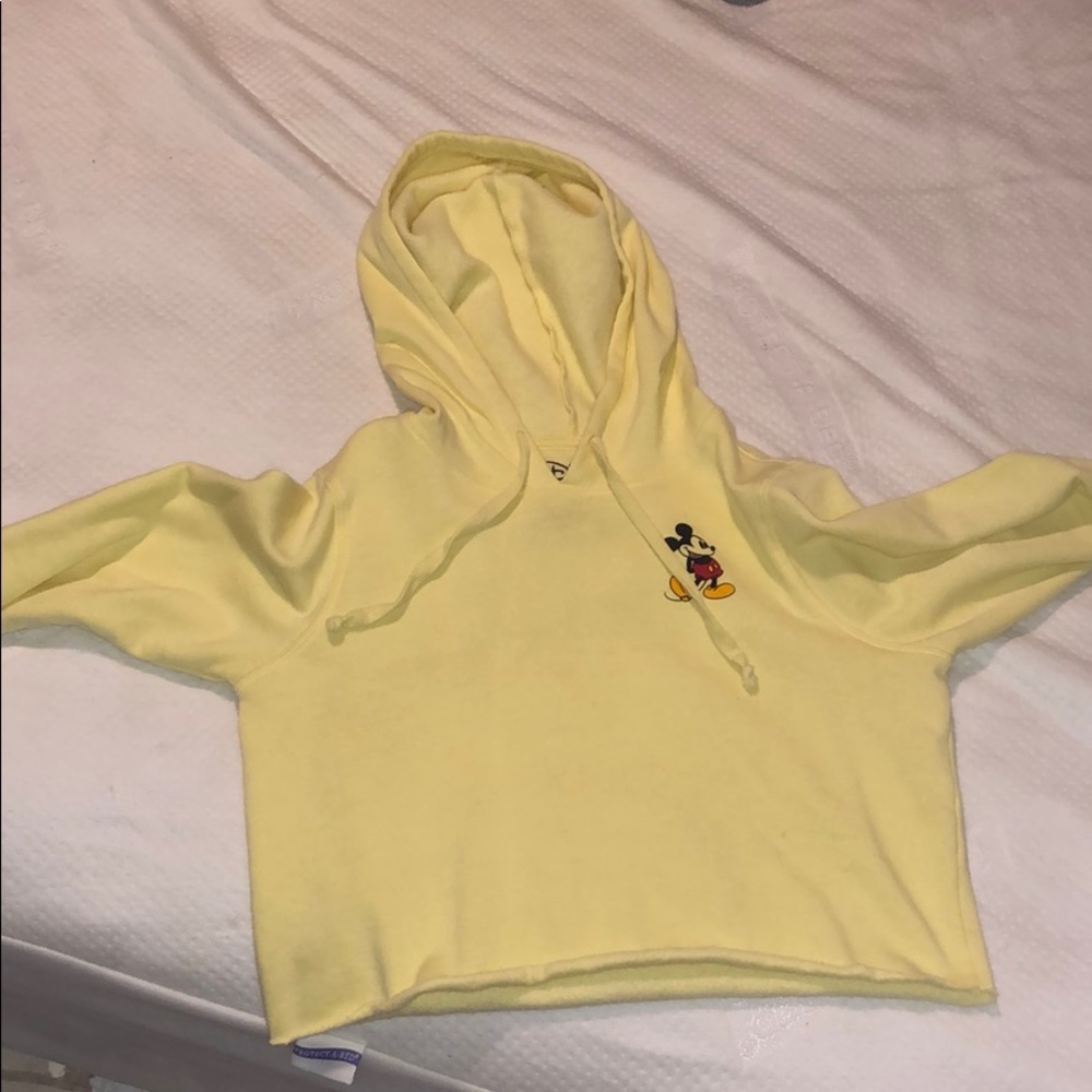 Cropped hoodie.